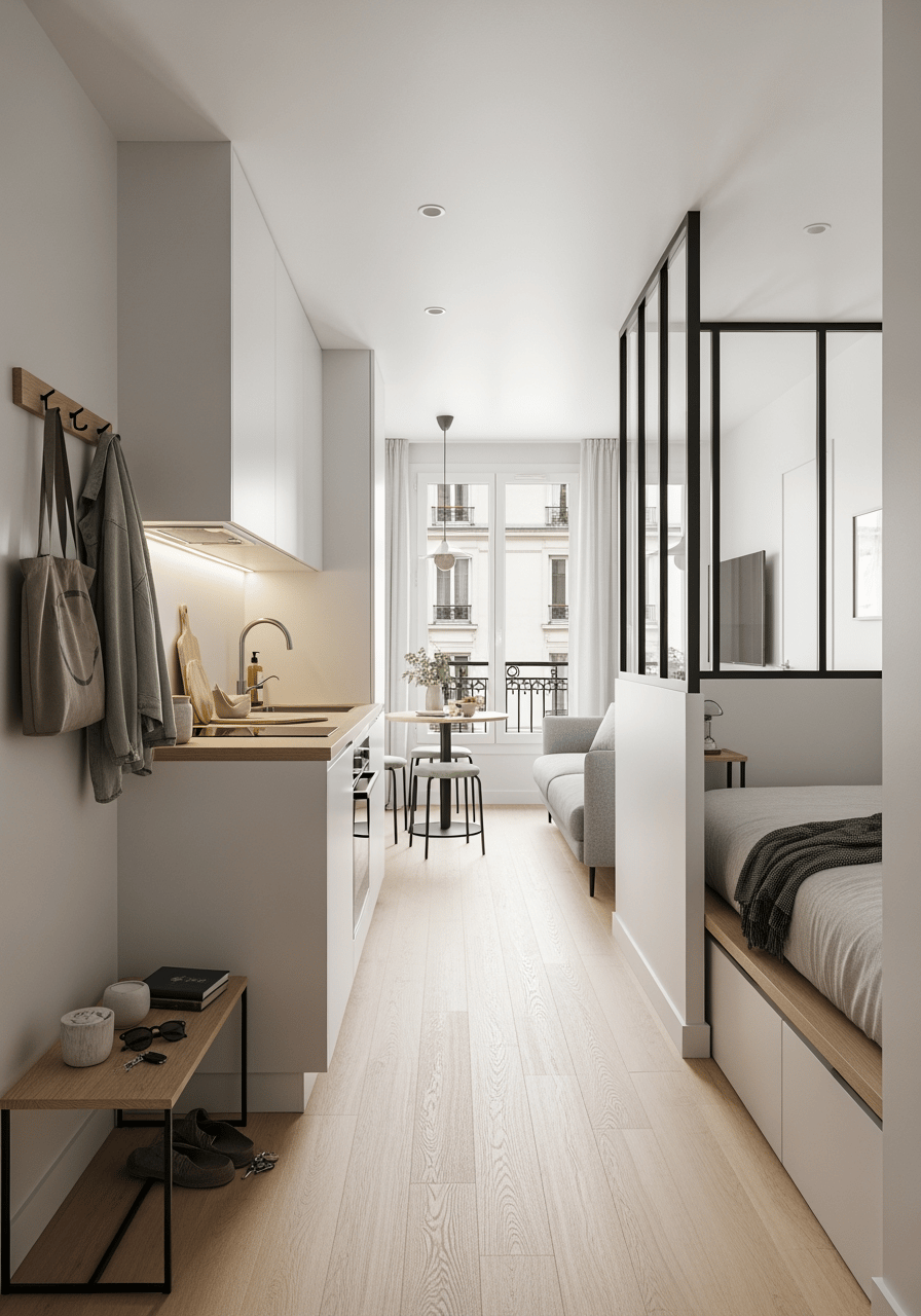 Plans, cotes et circulation : organiser un 30 m2 comme un deux-pièces