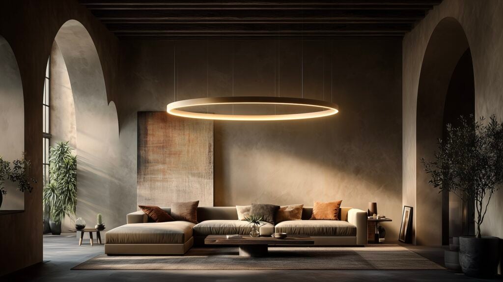 suspension plafond bas appartement design chic