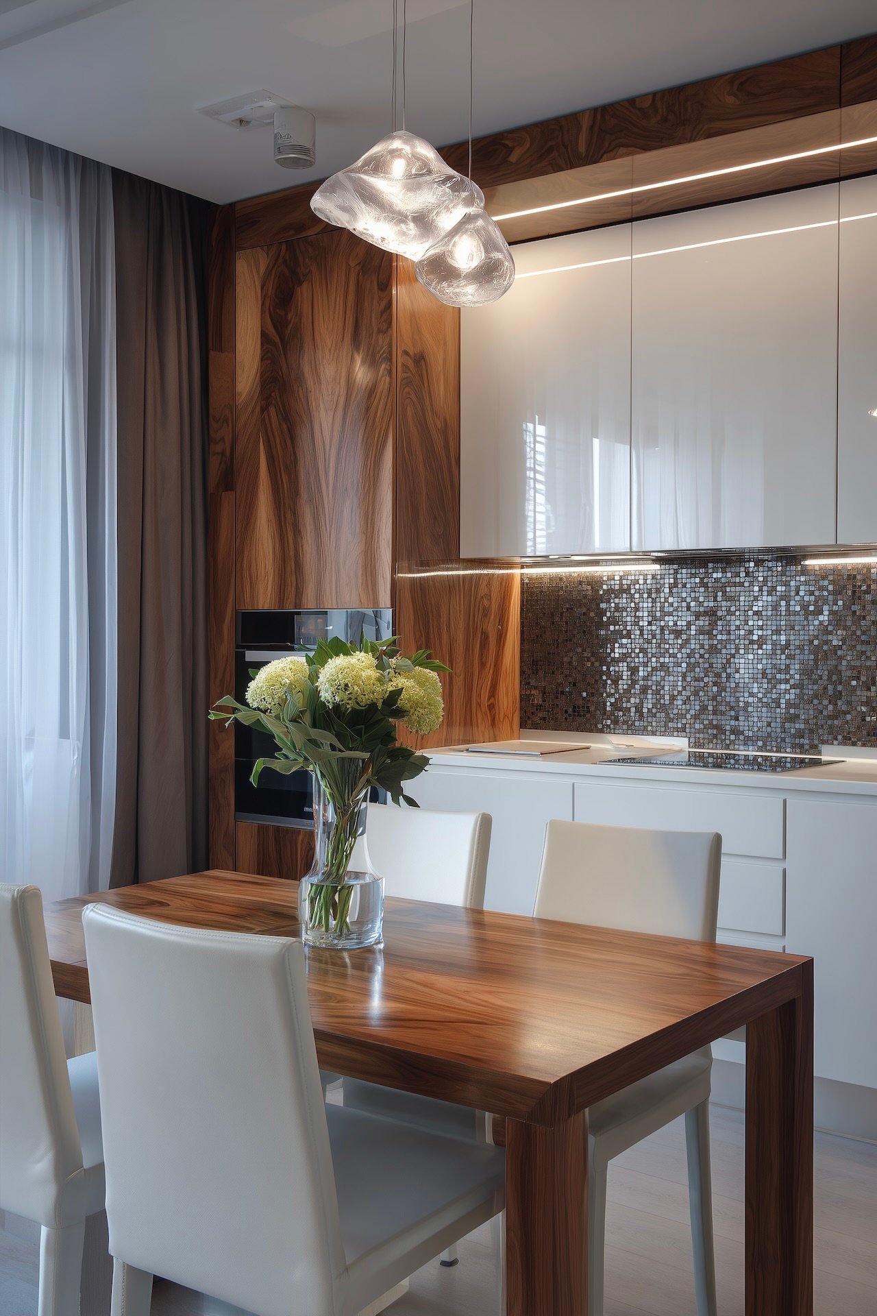 table 4 personnes petite cuisine aménagement compact