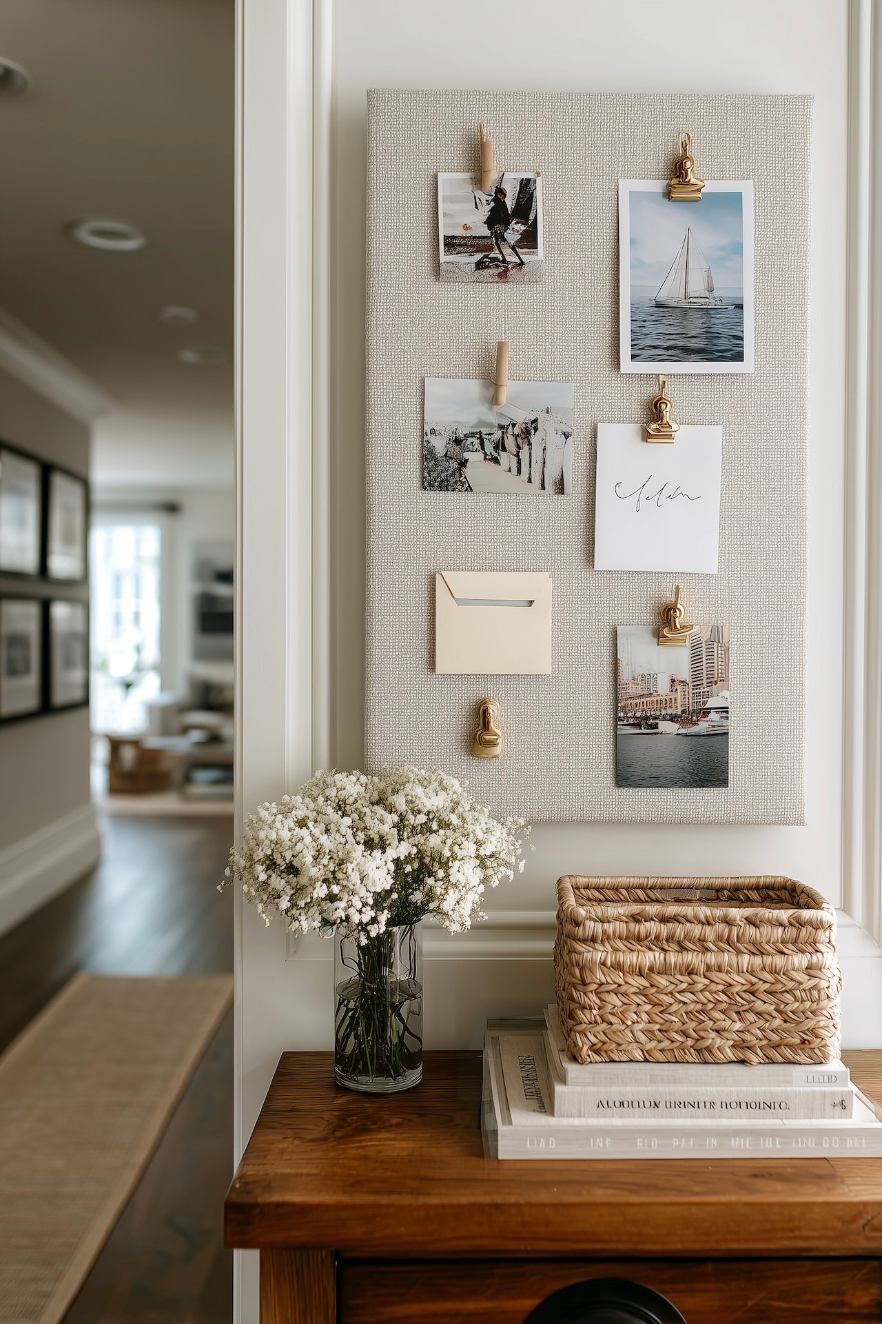 tableau souvenir pegboard diy entrée personnalisée