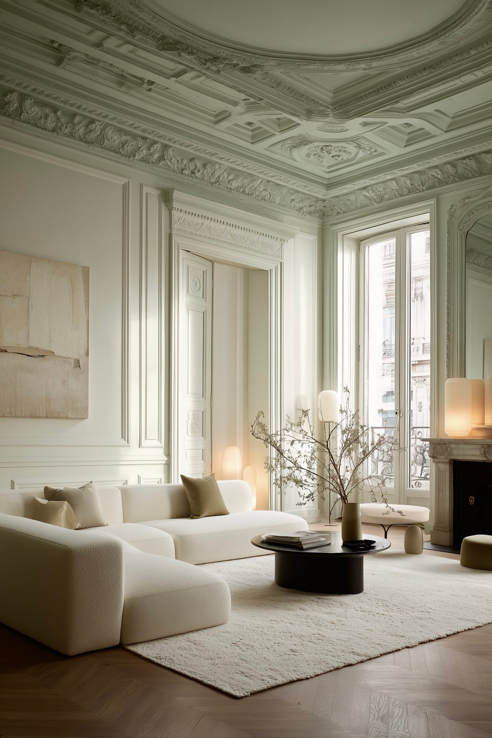 peinture nuance gris chic appartement parisien caractère