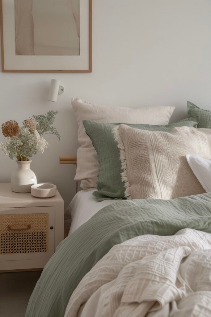 nouveau style chambre sans tout changer mélange matière lit