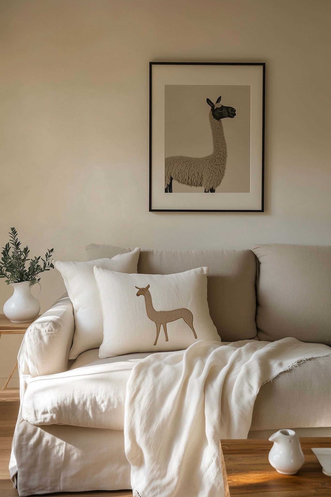 salon décoration rigolote affiche humour lama chic