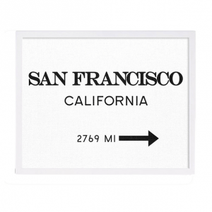 affiche graphique San Francisco California