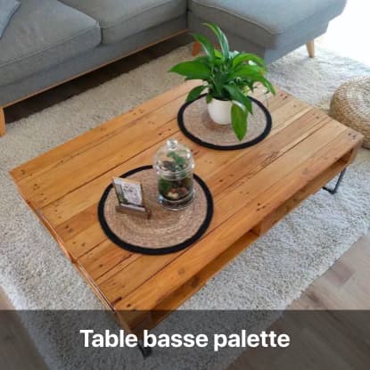 table basse palette tutoriel - blog diy création déco - clem around the corner
