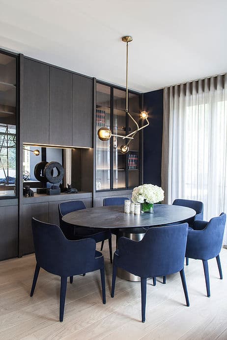 salon elegant bois chene bleu maison de 210m2 blog deco clemaroundthecorner