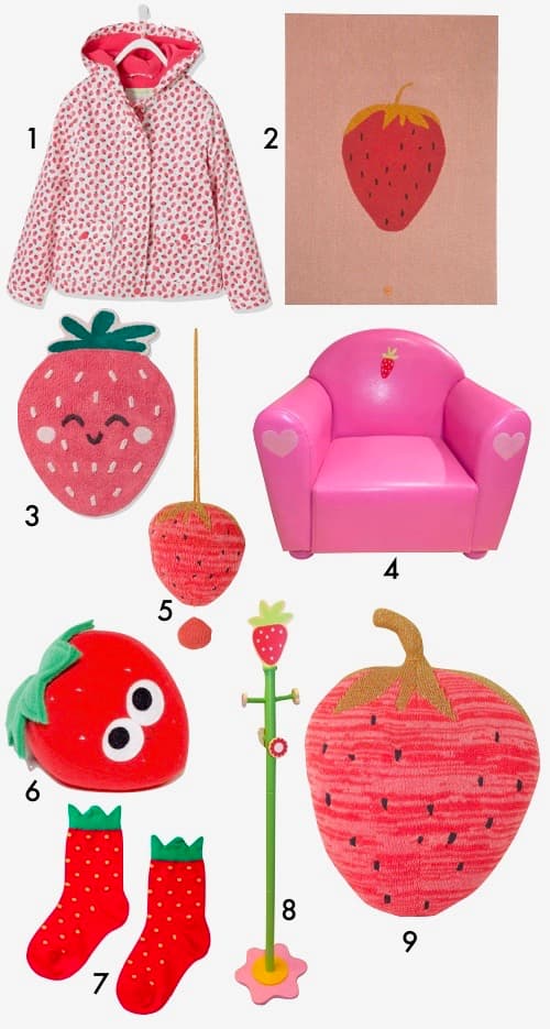 déco fraise parka ete chambre enfant blog deco clem around the corner