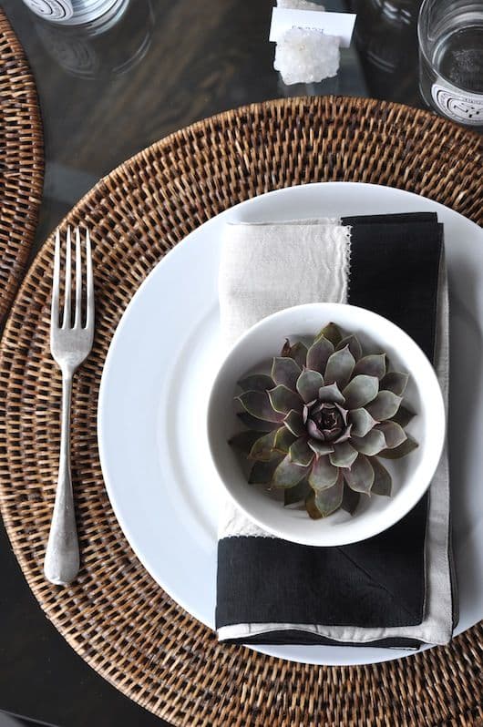 dessous de plat set de table rotin