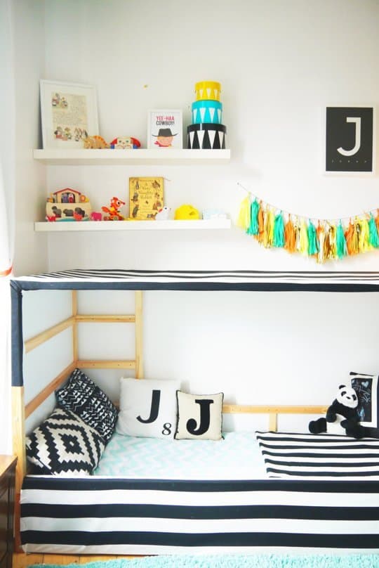 lit cabane IKEA Hack lit Kura.
