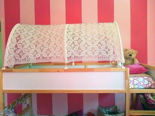 tente pour lit IKEA Hack lit Kura.
