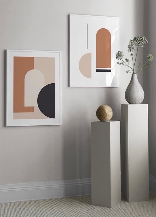 entrée comme musée affiche vase céramique