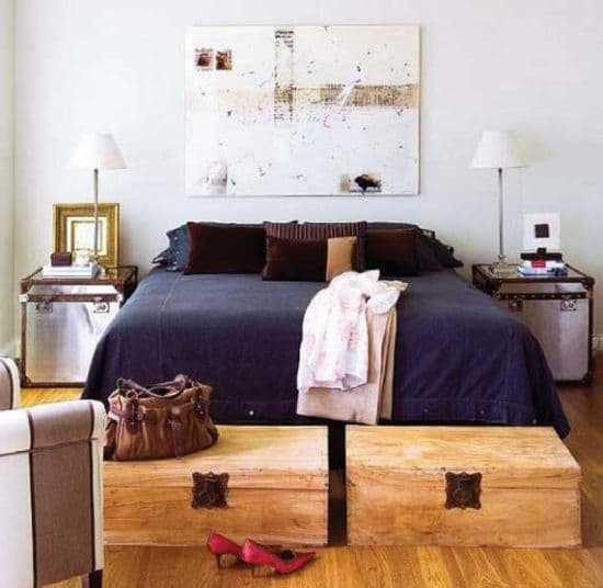 Tables de nuit DIY originales vintage.