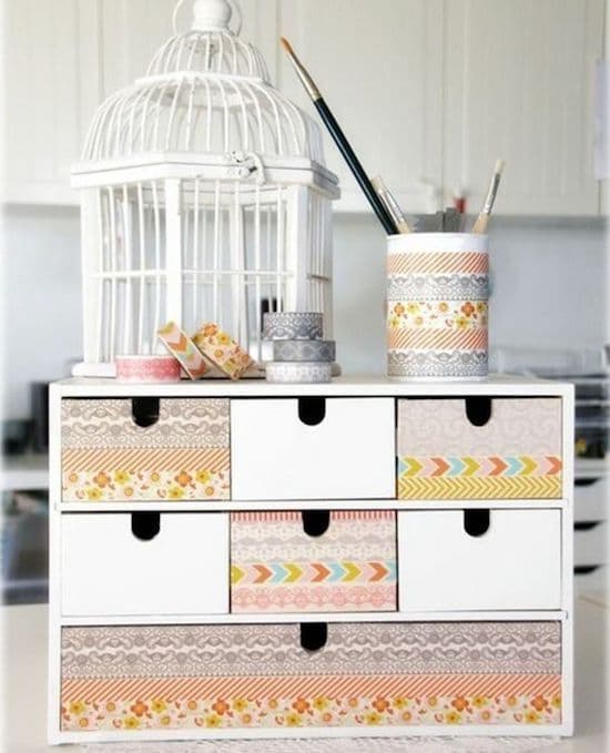 que faire avec du masking tape atelier relooking meuble