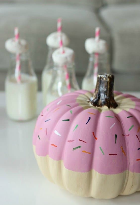 decorer une citrouille halloween faux donut diy