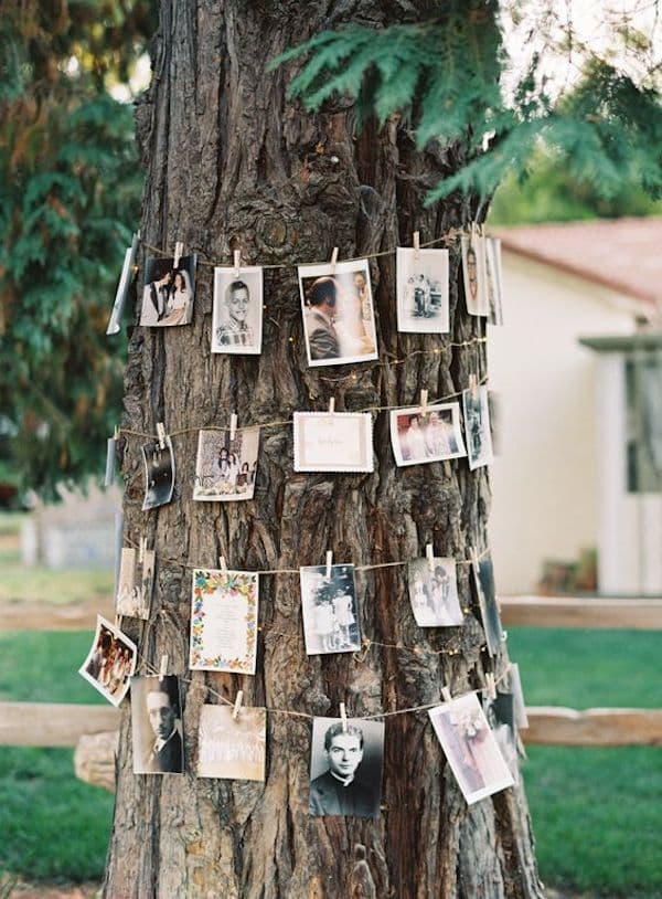 deco ceremonie laique arbre photo guirlande