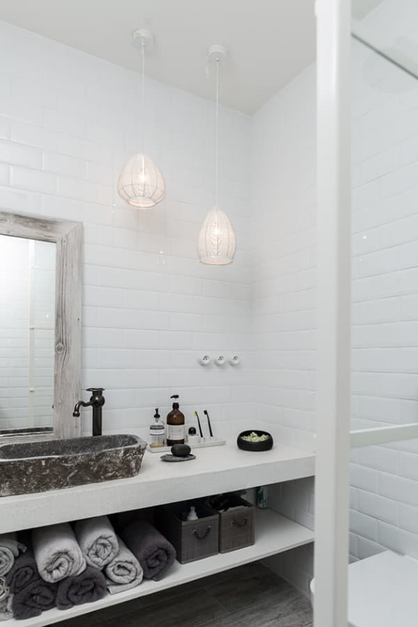 salle de bain vintage retro nuance de gris - blog déco - clem around the corner