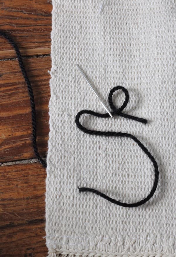 technique broderie personnaliser un tapis point droit couture
