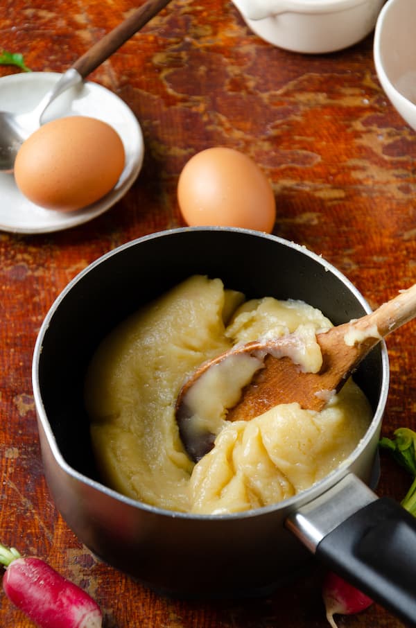 Panade desséchée au fond de la casserole