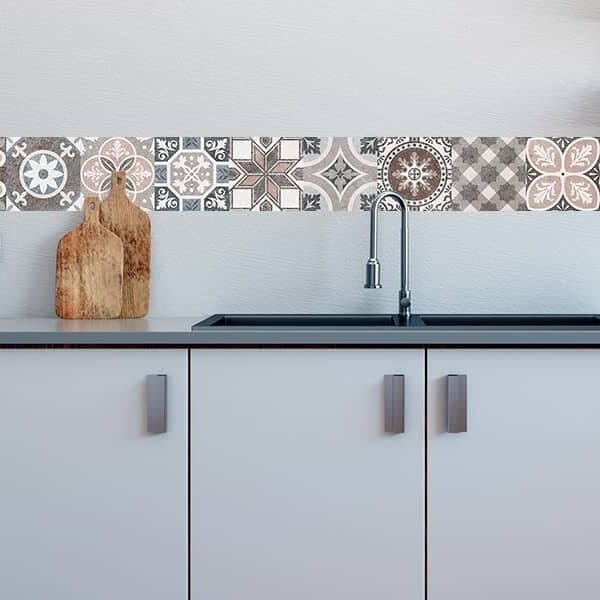 frise carrelage effet carreaux ciment