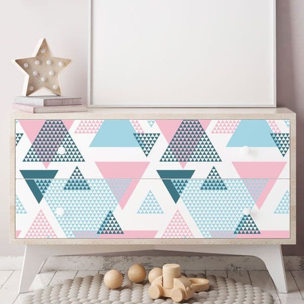 stickers muraux relooking meuble ikea à langer chambre fille