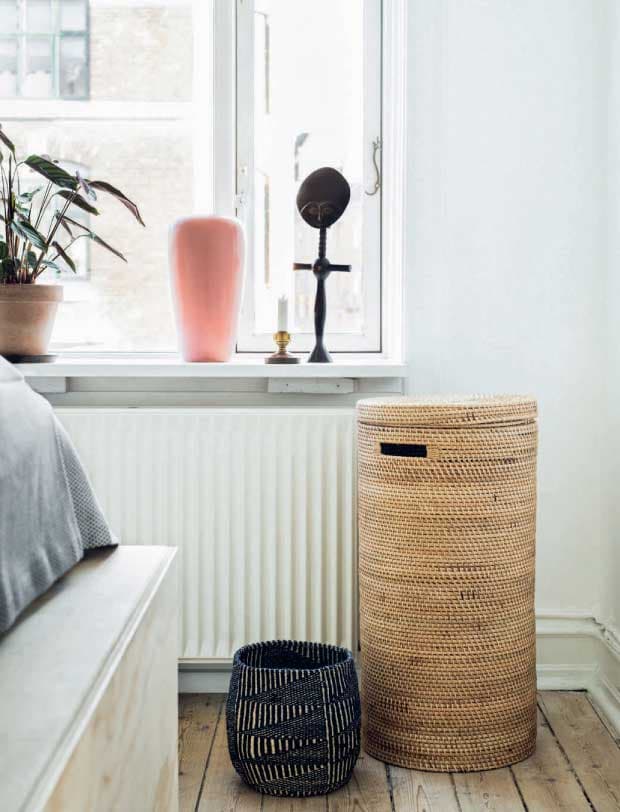 appartement avant après panier rangement corde