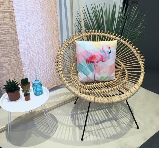  fauteuil rotin rond cactus