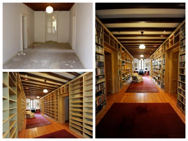 IKEA hack bidouilles Billy créer une salle bibliothèque das sa maison
