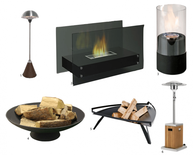 Cheminée bio ethanol extérieur brasero terrasse.