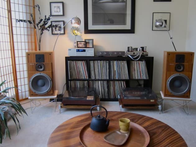 meuble vinyle platine ikea expedit kallax.