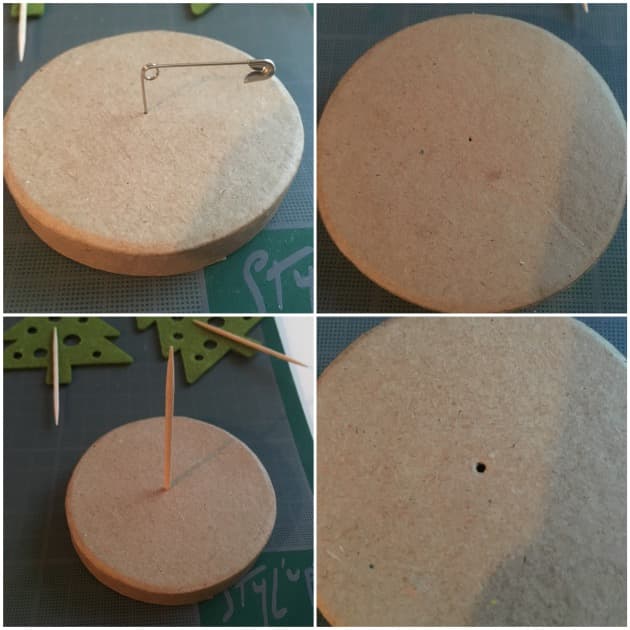 DIY calendrier de l'avent forêt de sapins
