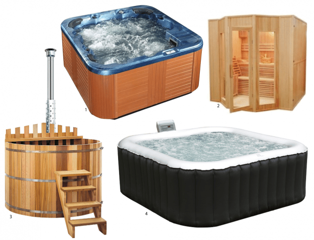 jacuzzi sauna gonflable bain nordique pour l'exterieur.