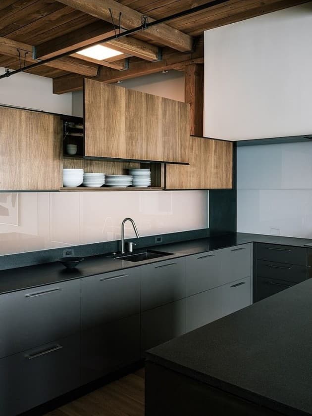 cuisine moderne design bois metal