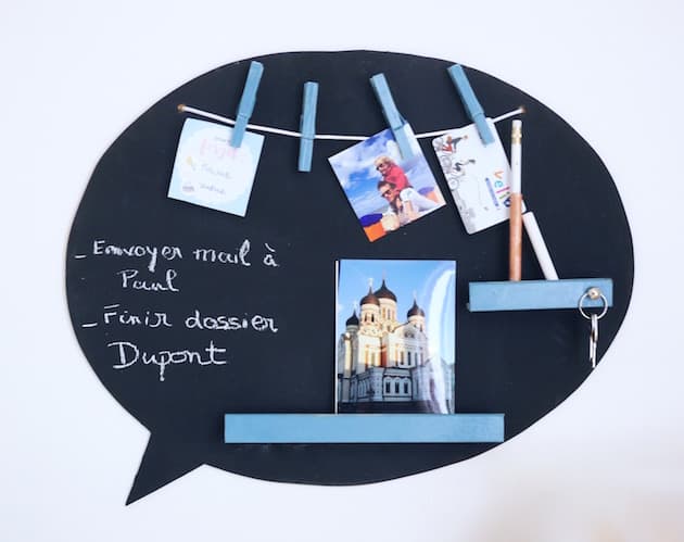 Fabriquer un pense-bête ardoise tutoriel deco