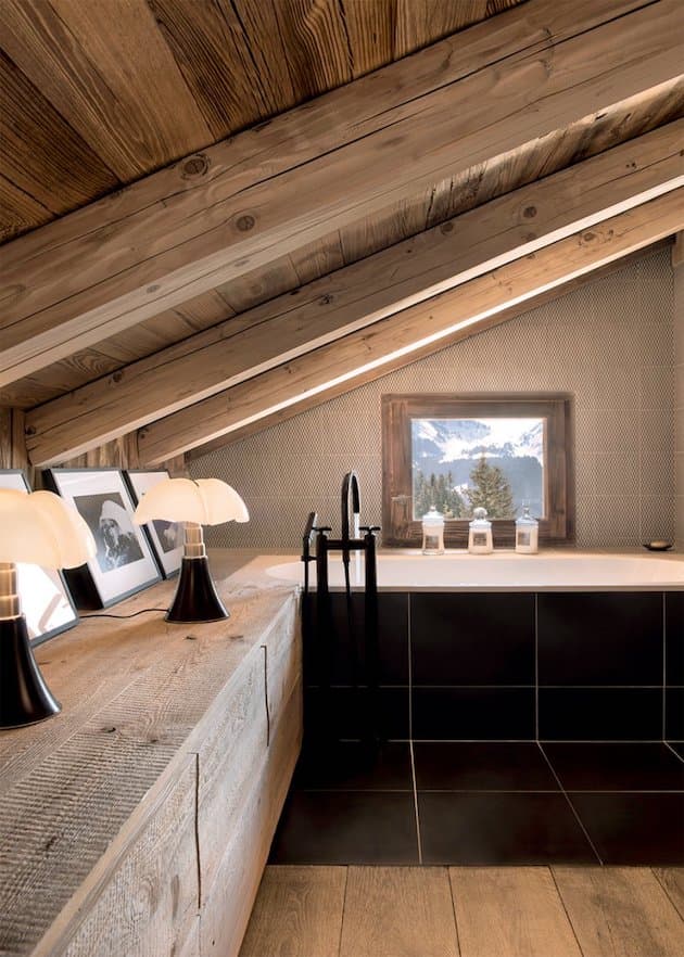 ferme de montagne transformee en chalet moderne