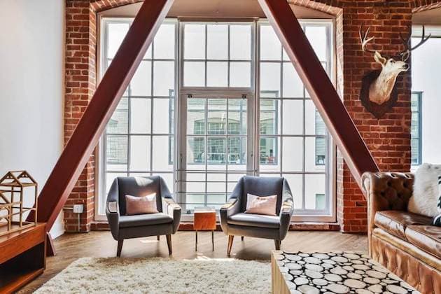 loft murs en briquettes décoration intérieure