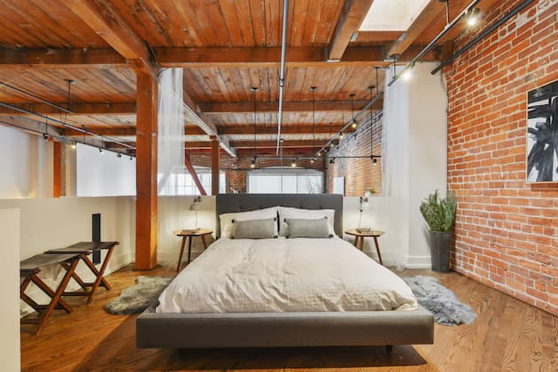 loft murs en briquettes décoration intérieure