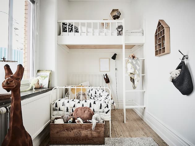 chambre enfant superposé design retour à Göteborg