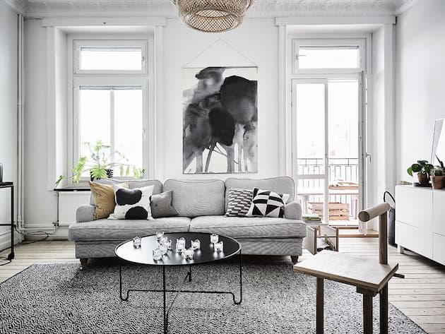 décoration intérieure retour à Göteborg scandinave
