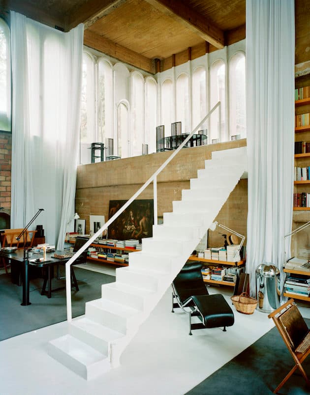 interieur mid century moderne loft industriel ancienne usine