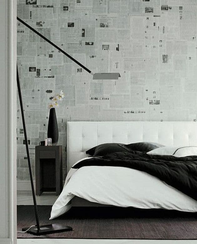 chambre masculine tete de lit en cuir