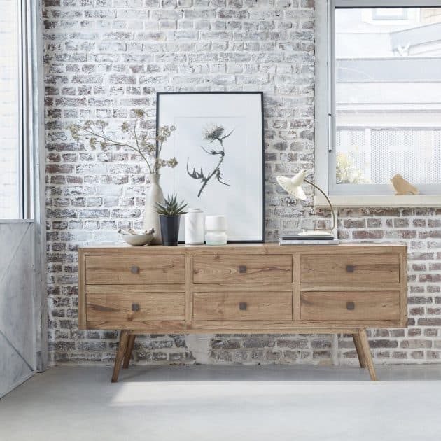 console déco bois vieilli diy à faire soi-même