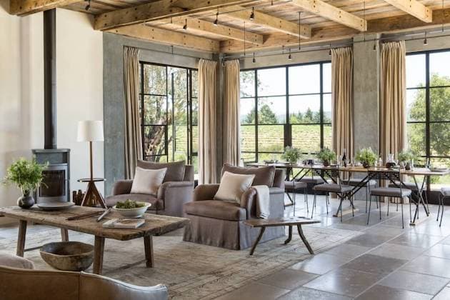 deco maison de campagne moderne séjour