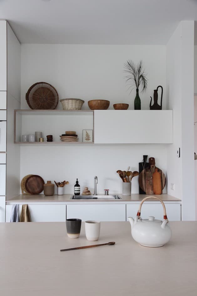 cuisine style minimaliste ceramique japonisante