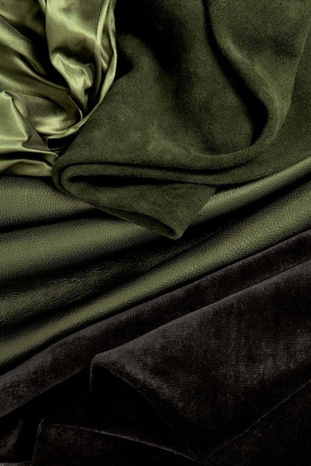 coupon de tissu velours soie couleur sourde décoration intérieure