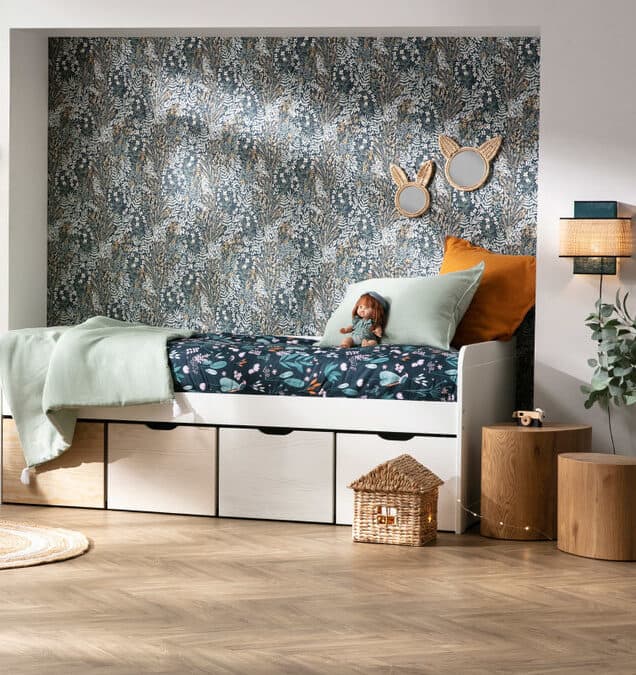 lit simple rangement tiroir blanc deco minimaliste
