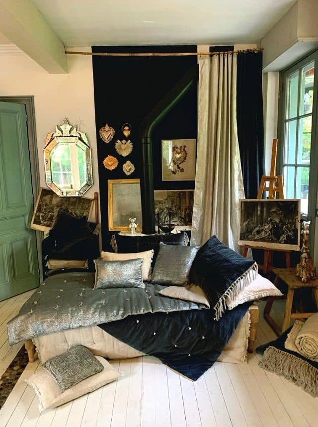 maison decoration salon chambre matelas parquet blanc deco boheme