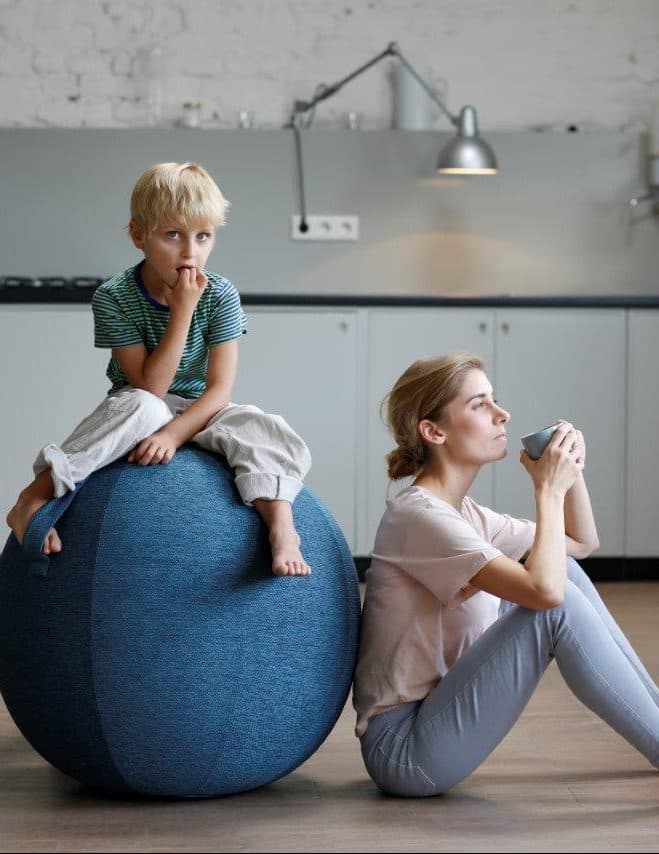VLUV avis ballon siège fitball yoga design - blog déco - clem around the corner