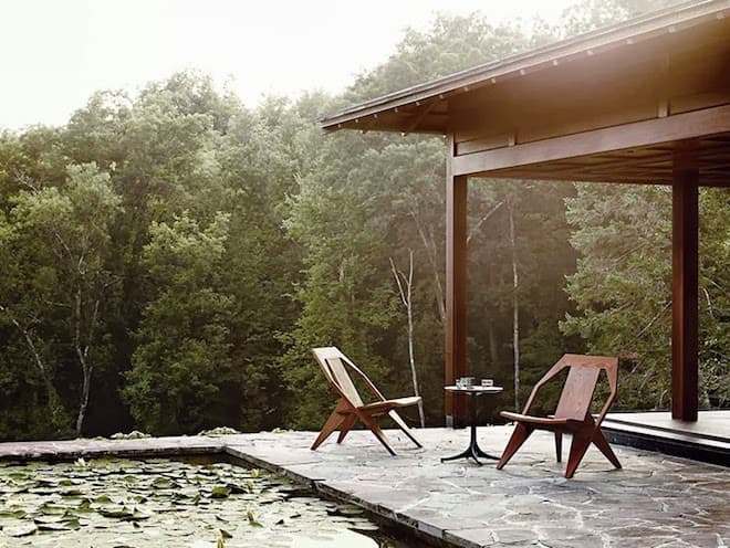 maison eames terrasse exterieur nature foret los angeles