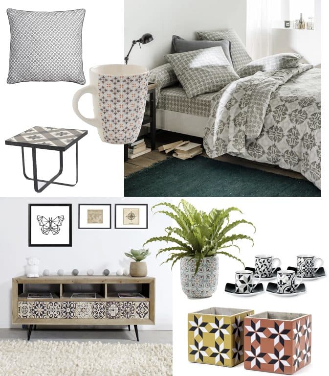 imitation carreaux de ciment pas cher coussin cache pot diy