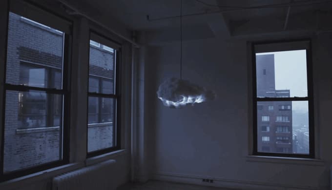 Lampe de créateur originale nuage orage Cloud Richard Clarckson blog déco design clemarountheorner